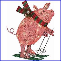 Lighted Christmas Decoration Sculpture Pig 22 Holiday Yard Indoor Outdoor Decor