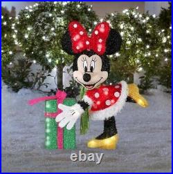 Lighted Disney Minnie Mouse Sculpture Outdoor Christmas Yard Decoration Display