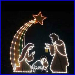 Lighted Nativity Scene Outdoor Christmas Yard Decoration