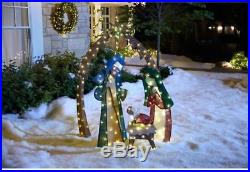 Lighted Nativity Scene Outdoor Yard Christmas Holiday Decoration 175 LEDs 76in H