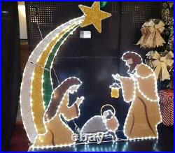 Lighted Nativity Scene Set Outdoor Christmas Yard Decoration New
