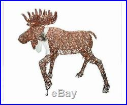 Lights Moose Sculpture Outdoor Christmas Decor Holiday Yard Lawn Large Display