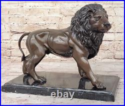 Lion Statue Garden Bronze Sculpture Outdoor Lawn Decoration Home Patio Artwork