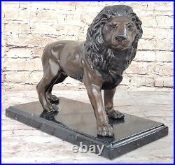 Lion Statue Garden Bronze Sculpture Outdoor Lawn Decoration Home Patio Artwork