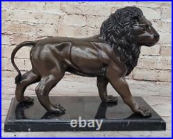 Lion Statue Garden Bronze Sculpture Outdoor Lawn Decoration Home Patio Artwork