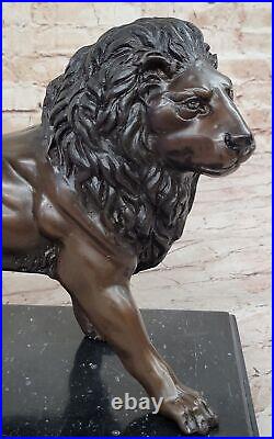 Lion Statue Garden Bronze Sculpture Outdoor Lawn Decoration Home Patio Artwork