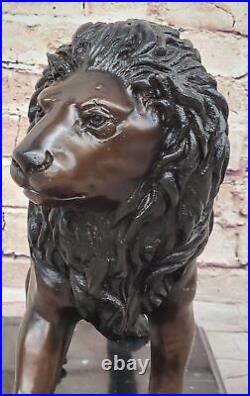 Lion Statue Garden Bronze Sculpture Outdoor Lawn Decoration Home Patio Artwork