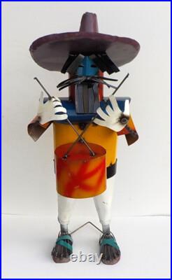METAL ART MARIACHI SCULPTURE 33 TALL YARD ART MUSICIAN With DRUM