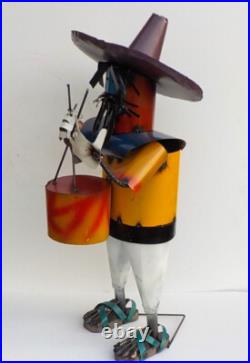 METAL ART MARIACHI SCULPTURE 33 TALL YARD ART MUSICIAN With DRUM