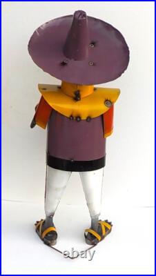 METAL ART MARIACHI SCULPTURE 33 TALL YARD ART MUSICIAN With DRUM