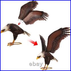 Majestic Bald Eagle Metal Outdoor Statue