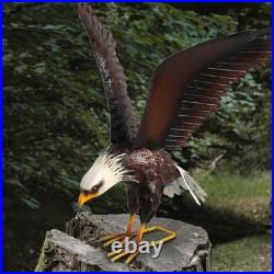 Majestic Bald Eagle Metal Outdoor Statue