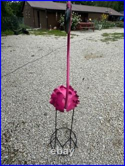 Metal Art 53.5 Tall PINK FLAMINGO Statue Yard Ornament Garden Decor (Mexico)