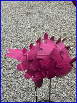 Metal Art 53.5 Tall PINK FLAMINGO Statue Yard Ornament Garden Decor (Mexico)