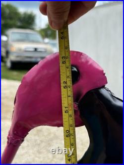 Metal Art 53.5 Tall PINK FLAMINGO Statue Yard Ornament Garden Decor (Mexico)