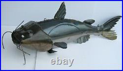 Metal Art Catfish Sculpture Animal Figure 48 Long