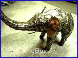 Metal Art Elephant Sculpture, statuary, yard, durable, industrial