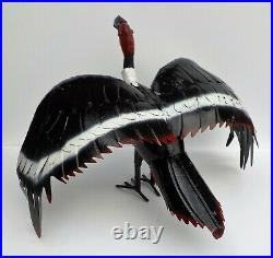 Metal Art Turkey Buzzard Sculpture Animal Figure 32 Across Wings Vulture