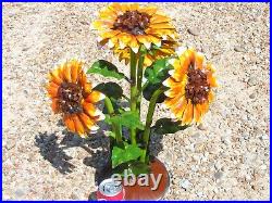 Metal Art garden Flower Sunflower sculpture, Junk Iron Art, 2