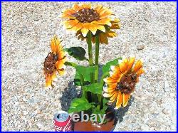 Metal Art garden Flower Sunflower sculpture, Junk Iron Art, 2