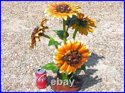 Metal Art garden Flower Sunflower sculpture, Junk Iron Art, 2