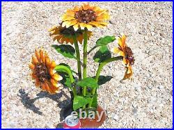 Metal Art garden Flower Sunflower sculpture, Junk Iron Art, 2