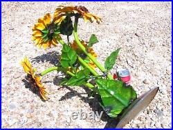 Metal Art garden Flower Sunflower sculpture, Junk Iron Art, 2