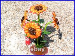 Metal Art garden Flower Sunflower sculpture, Junk Iron Art, 4
