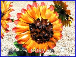 Metal Art garden Flower Sunflower sculpture, Junk Iron Art, 4