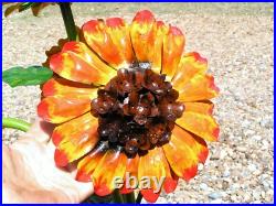 Metal Art garden Flower Sunflower sculpture, Junk Iron Art, 4