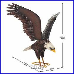 Metal Bald Eagle Garden Statue Outdoor Large Bird Metal Yard Lawn Art Sculpture