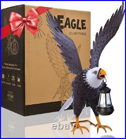 Metal Bald Eagle Large Outdoor Statues, Yard Decorations Outdoor Garden Sculpture