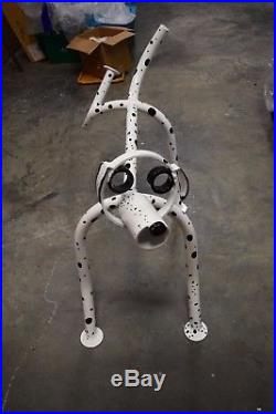 Metal Dalmatian Dog by Tube Dude of Sarasota Yard Lawn Sculpture Decor Art
