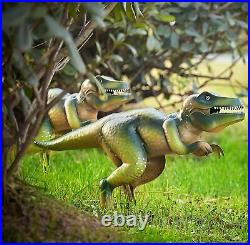 Metal Dinosaur T-Rex Statue Sculpture Dino Art Decor Home Modern Yard Patio Lawn