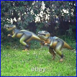 Metal Dinosaur T-Rex Statue Sculpture Dino Art Decor Home Modern Yard Patio Lawn