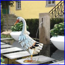 Metal Duck Statue for Indoor Outdoor Yard Art Sculpture Porch Patio Decoration