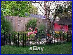 Metal Flamingo Statues Sculptures Garden Birds Yard Art Decor Lawn Home Outdoor