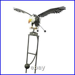 Metal Rocking Yard Art Heavy-Duty Outdoor Wind Sculpture Decor for Lawn