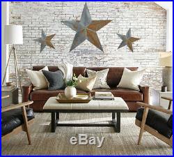 Metal Rustic Barn Star, home, yard, wall Decor, 24 Antique Primitive Star (48pcs)