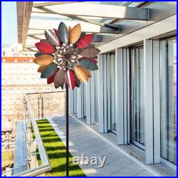Metal Wind Spinner Outdoor Kinetic Wind Sculptures 63 Garden Windmill Yard Art