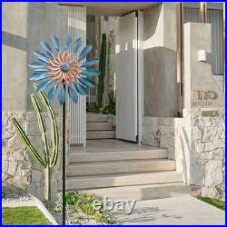Metal Wind Spinner for Garden Yard Kinetic Windmill Outdoor Decoration Sculpture