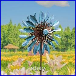 Metal Wind Spinner for Garden Yard Kinetic Windmill Outdoor Decoration Sculpture