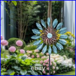 Metal Wind Spinner for Garden Yard Kinetic Windmill Outdoor Decoration Sculpture