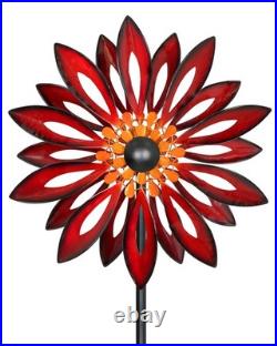 Metal Wind Spinners Outdoor 83 Tall Wind Sculpture for Yard Garden with Gr