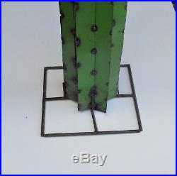 Metal Yard Art Saguaro Cactus Sculpture 4.5 Foot Tall