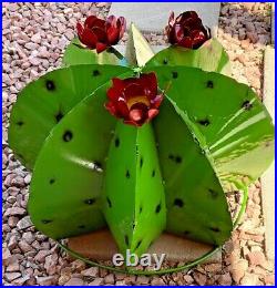 Metal Yard Barrel Cactus Southwest Décor 21 X Large Garden Rustic Recycled Art