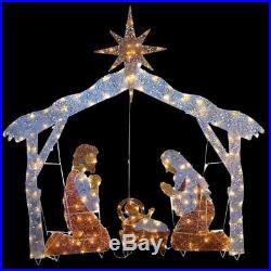 Nativity Scene 72in Manger Jesus Holiday Display Light Christmas Yard Decoration