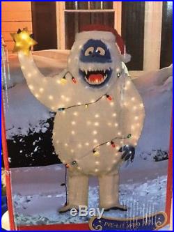 New 60 /5 Foot LED Rudolph Bumble Star Light String 3D Sculpture Christmas Yard