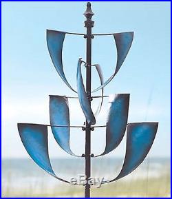 New Garden Wind Spinner Yard Decor Windmill Outdoor Metal Pinwheel Art Sculpture
