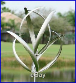 New Garden Wind Spinner Yard Windmill Decor Metal Kinetic Sculpture Outdoor Art